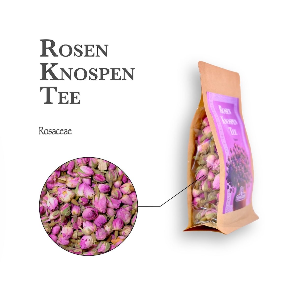 tee-nation.de - Rosenknospen Tee 50 Gramm Premium